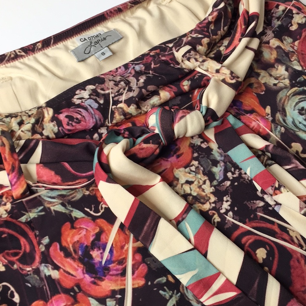 Floral bohemian print skirt